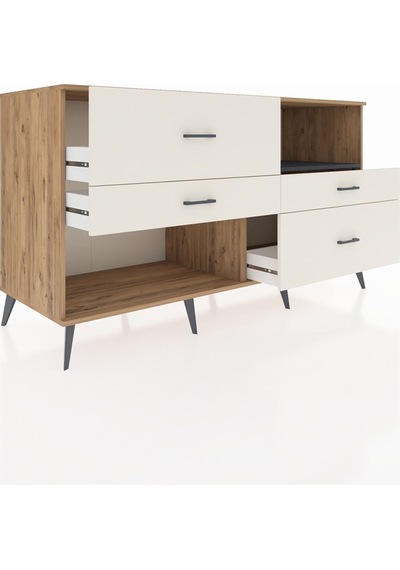 Kronos Konsol Tek Raflı 4 Çekmeceli 176x59x99 Çam-antrasit/aytaşı Antrasıt/aytası - Atlas Çam Kronos Konsol Tek Raflı 4 Çekmeceli 176x59x99 Çam-antrasit/aytaşı Antrasıt/aytası - Atlas Çam