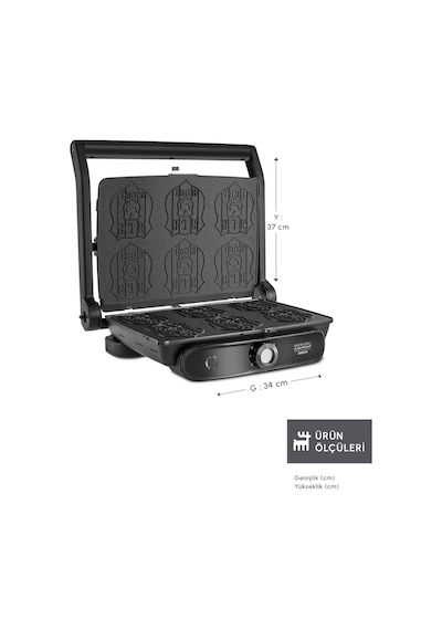 Karaca X 2400 W Beşiktaş Lisanslı Taraftar Logo Plakalı Tost  Makinesi