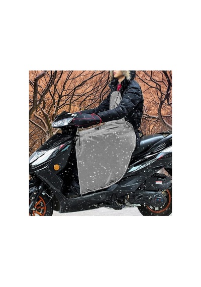 Xmlbayiciniz Bundera Scooter Diz Koruma Örtüsü Gri Yağmur Soğuk Rüzgar Önleyici Rüzgarlık Motorsiklet Dizlik Genel