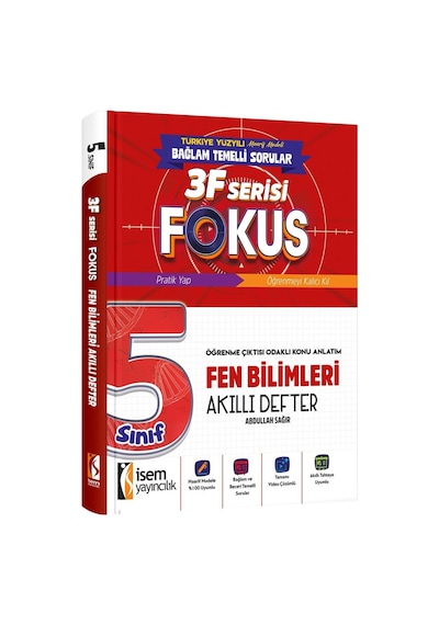 İsem 5. Sınıf Fokus Fen Bilimleri Akıllı Defter İsem Yayıncılık