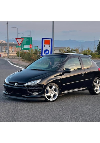 Peugeot 206 206+ 1998-2012 Uyumlu Üniversal Astra H Lip Esnek Ön Lip 2 Parça Tampon Altı Dil Karlık Ön Ek 00 Şüscaroto Aksesuar
