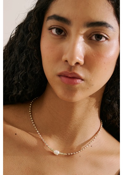 İncili Boncuk Kolye Lila Ss26kly00012-11