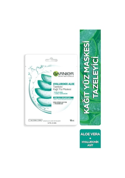 Garnier Hyaluronik Aloe Temizleyici Kağıt Yüz Maskesi