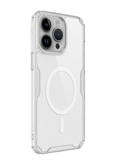 Nillkin Apple Uyumlu iPhone 15 Pro Magsafe Özellikli Nature Tpu Pro Kapak Şeffaf