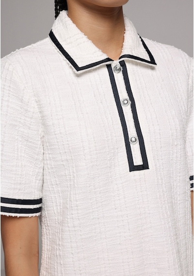 Colin's Colins Regular Fit Jakarlı Kadın Beyaz Kısa Kol Elbise Cl1079137 Q1.v1 Ofw Beyaz