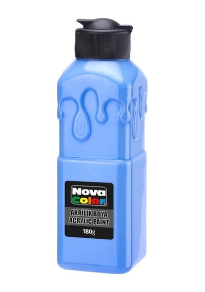 Nova Color Akrilik Boya 180gr Açık Mavi - 3 Adet Diğer