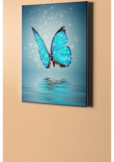 Webstyle Sayılarla Boyama Seti Kasnaklı Mavili Kelebek 60x75 Cm