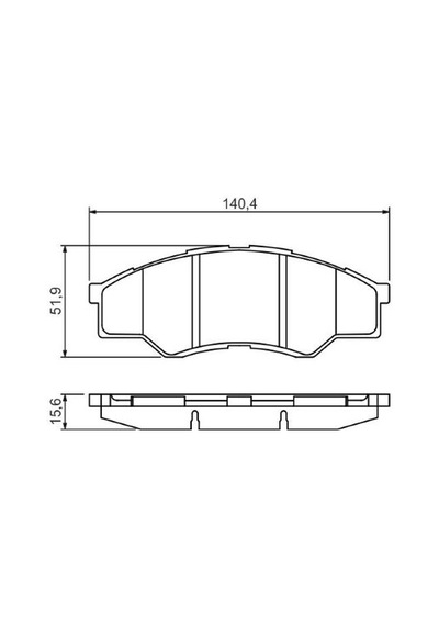 Toyota Hilux 2.5d4d 2005-2009 Bosch Ön Balata