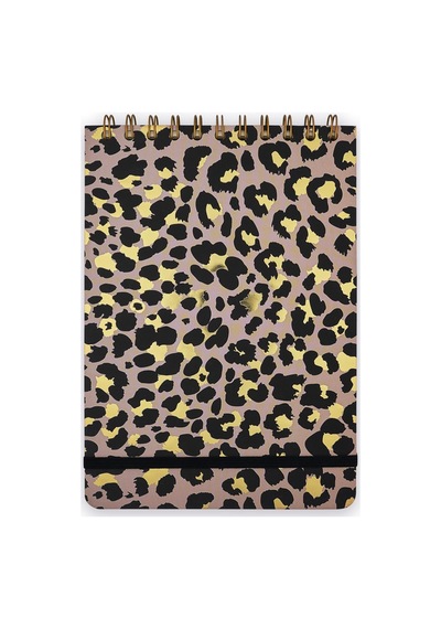 A5 Spiralli Leopard - Classic Gold Çok Renkli