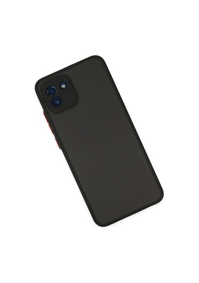 Samsung Uyumlu Galaxy A03 Kılıf Montreal Silikon Kapak Siyah\