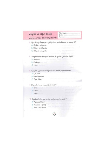 2. Ve 3. Sınıflar Için Zeynep Ve Uğur Böceği İle Türkiye'yi Gez