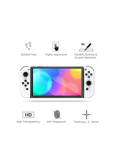 Nintendo Switch Oled Ekran Koruyucu Temperli Cam Filmi