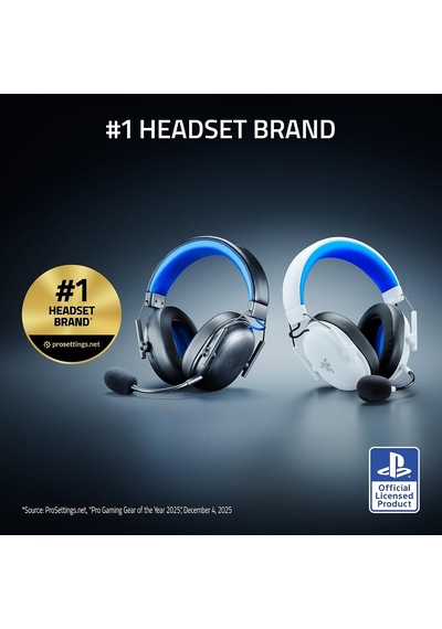 Blackshark V3 X Hyperspeed For Playstation - Kablosuz E-spor Kulaklığı - Ultra Hafif 270g - Sürücüler 50mm - Çıkarılabilir Mikrofon - Hyperspeed 2,4 Ghz & Bluetooth - Ps5/pc Beyas