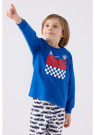 Rolypoly Erkek Çocuk Mavi Pijama Takımı 5274-45623 Mavi