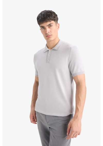 DeFacto Standart Fit Polo Yaka Kısa Kollu Triko Tişört E3241AX25SPGR192
