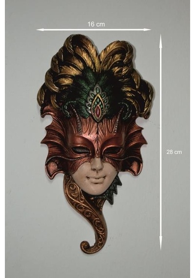 Renkli Korsan Mask 28cm 18cm