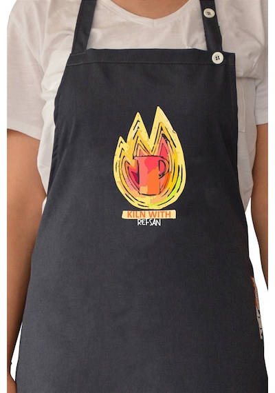 Renkli Stylish Atölye Önlüğü - Kiln