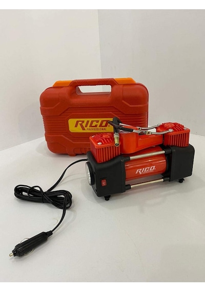 Rico Fy-002c-1 Çift Silindirli Metal Mini Hava Kompresörü 12 Volt