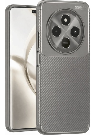 Newface Tecno Spark 30c Kılıf Auto Focus Karbon Kapak - Gri gri