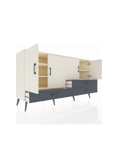 Hyperion Konsol 5 Raflı 3 Çekmeceli 4 Kapaklı 176x44x99 Aytaşı-ay Aytaşı-aytaşı/antrasit Hyperion Konsol 5 Raflı 3 Çekmeceli 4 Kapaklı 176x44x99 Aytaşı-ay Aytaşı-aytaşı/antrasit