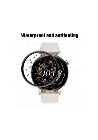Watch Gt 3 42 Mm Ekran Koruyucu 3d Tam Kapatan Kavisli Ppma Nano Cam Tam Beyaz