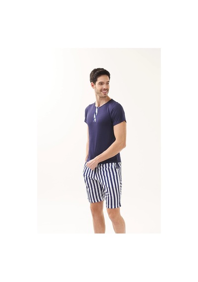 Yeni İnci Çizgili 3'Lü Erkek Pijama Takım 821 001