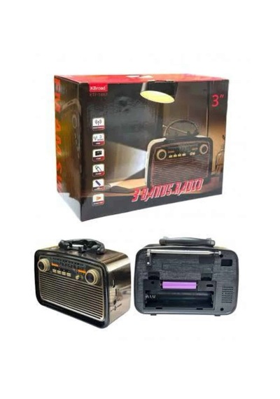 Müzik Kutusu Bluetooth Bağlantılı El Fenerli Nostaljik Tasarım Radyo Çok Renkli