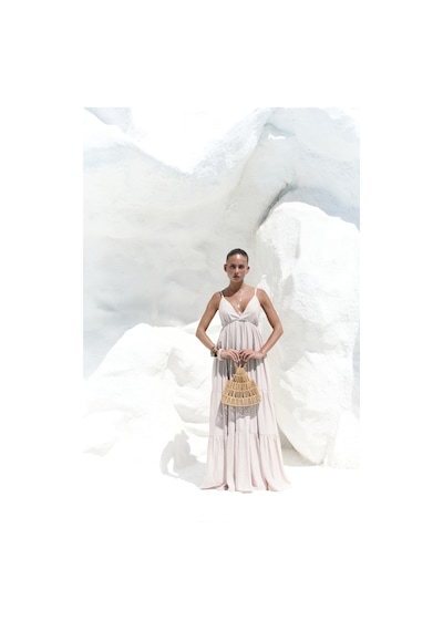 Mai Collection Mai Studios Co. Siena Vizon Askılı Uzun Elbise Vizon Mai Collection Mai Studios Co. Siena Vizon Askılı Uzun Elbise Vizon