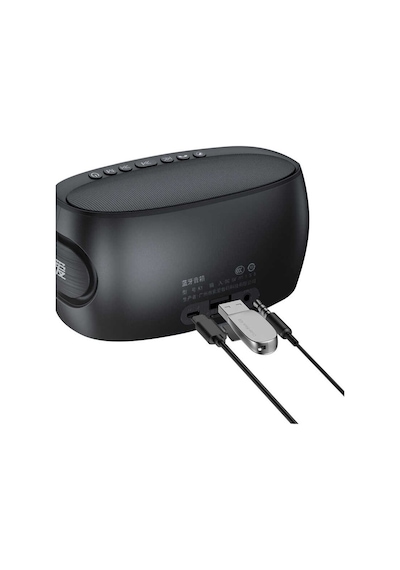 Soaiy K1 Taşınabilir Kablosuz Bluetooth Hoparlör Işıklı Ses Bombası - FM Radyo & USB & Hafıza Kartı - ZORE-219178