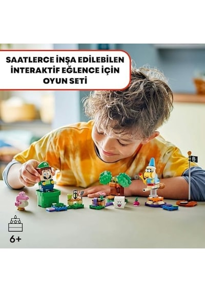Super Mario İnteraktif Luigi İle Maceralar 71440-6 Yaş Ve Üzeri Çocuklar İçin Koleksiyonluk Yaratıcı Nintendo Oyuncak Yapım Seti 210 Parça