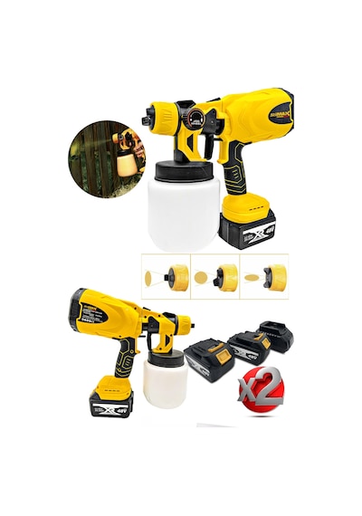 Stilmax Germany 48V 10Ah Çift Akülü Sprey Boya Tabancası