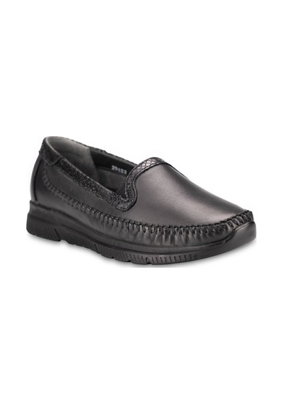 Forelli Laden-g Kadın Siyah 36-41 Deri Comfort Ayakkabı
