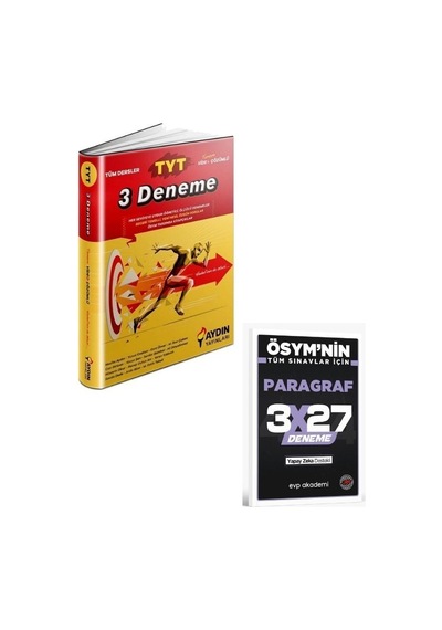 Aydın 2027 Tyt Tüm Dersler 3 Deneme+ Evp Akademi Paragraf