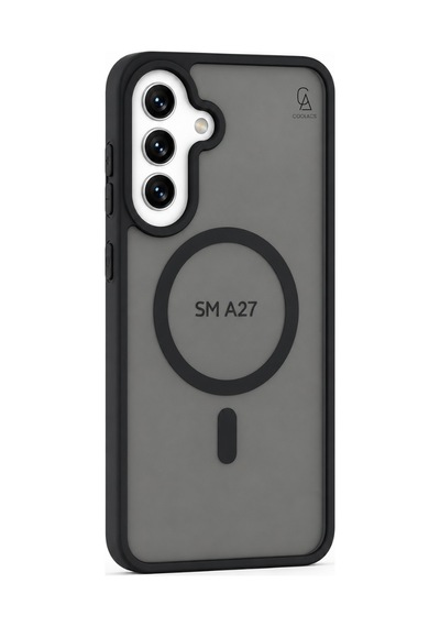 Samsung Galaxy A27 Ile Uyumlu Kılıf Magsafe Şarj Özellikli Mat Arka Yüzeyli Kapak Siyah