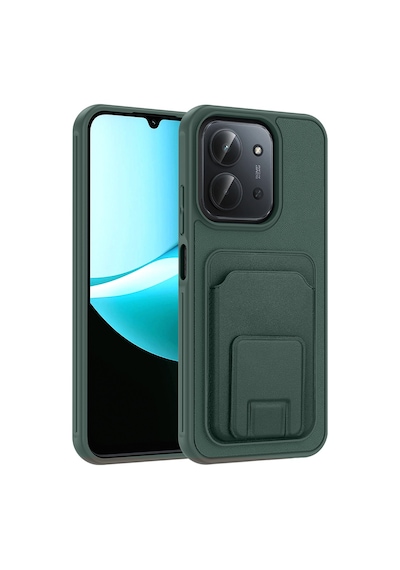 Zore Redmi 15c Kılıf Kartlıklı Tpu Zore Bikart Kapak - Siyah