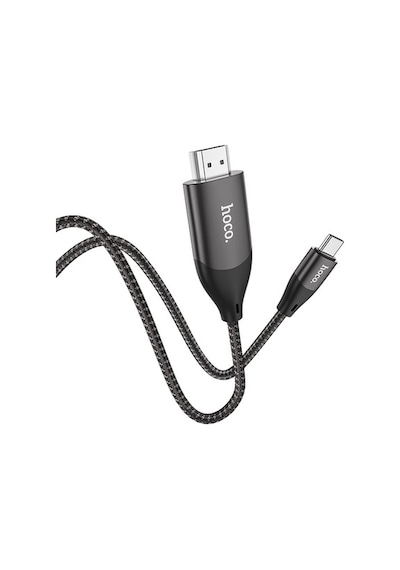 Hoco Ua16 Type-C To Hdmı 4K 30Hz Ses Ve Görüntü Aktarma Kablosu (552035000)-Siyah