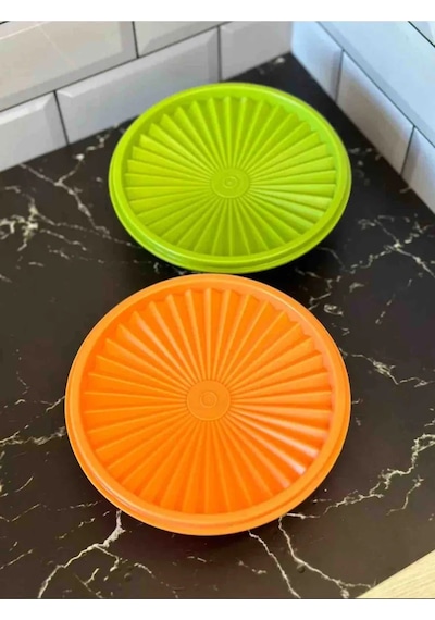 Tupperware Tupperware Yiyecek Saklama Kapaklı Plastik Kap Seti 332185115 Turuncu