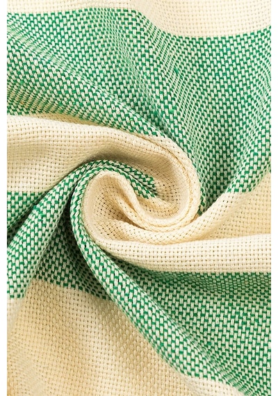 Mulberry Striped Peştemal Banyo Havlusu Plaj Havlusu Yeşil