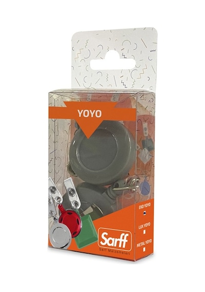 Sarff Yuvarlak Kancalı Eko Gri Yoyo 2 Li Blister