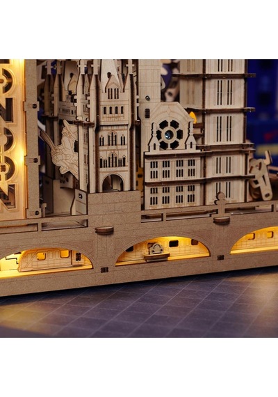Rokr Egb01 Marble Travel London Marble Run Dıy Minyatür Maket Model Seti Ahşap 3d Wooden Puzzle 3d Model Kit Detaylı Dekoratif Hobi Seti Ahşap Maket