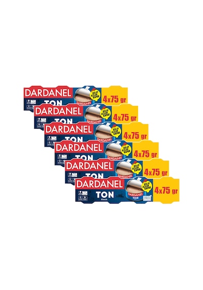 Dardanel Ton Balığı 4x75 Gr Ayçiçek Yağlı X 6 Adet