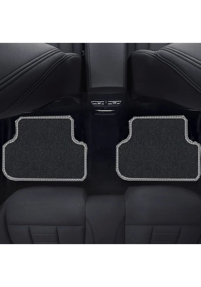 Fiat Bravo 2007-2014 Siyah Halı Gri Kenar Petek Topuk