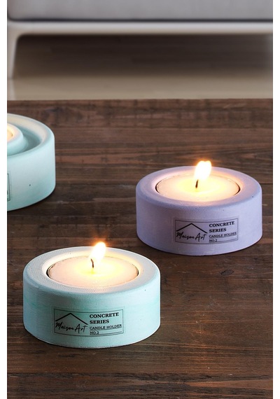Holder 4'lü Set Mumluk Tea Light Mumluk Seti Lila-yeşil Lila- Yeşil