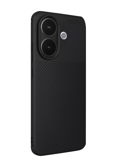 Vivo V60 Lite Uyumlu Auto Focus Karbon Kapak - Siyah
