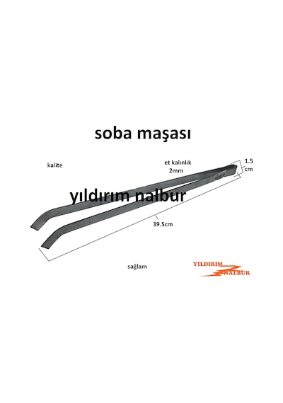 Soba Maşası Şömine Mangal Maşası Kömür Maşası
