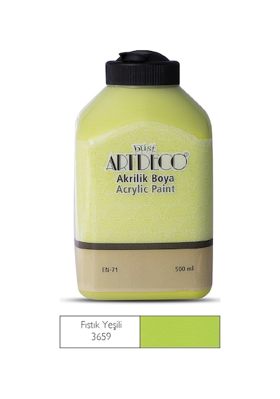 Artdeco Akrilik Ahşap Boyası 500Ml 3659 Fıstık Yeşili