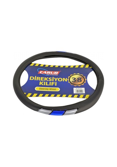 Carub Direksiyon Kılıfı Fosforlu 38 Cm Siyah Sedef-mavi Br1841959 Siyah