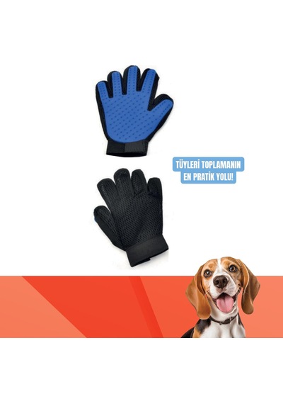 Happy Toozey Ht05 Kedi Köpek Tüy Toplama Eldiveni Mavi