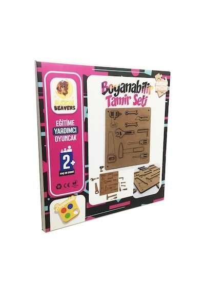 Moon Beavers Boyanabilir Tamir Seti Ahşap Eğitici Oyun