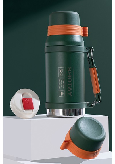 Shotay Camper Çelik Termos Unisex Matara 1500 Ml. Sht-st-8216-3 Yeşil